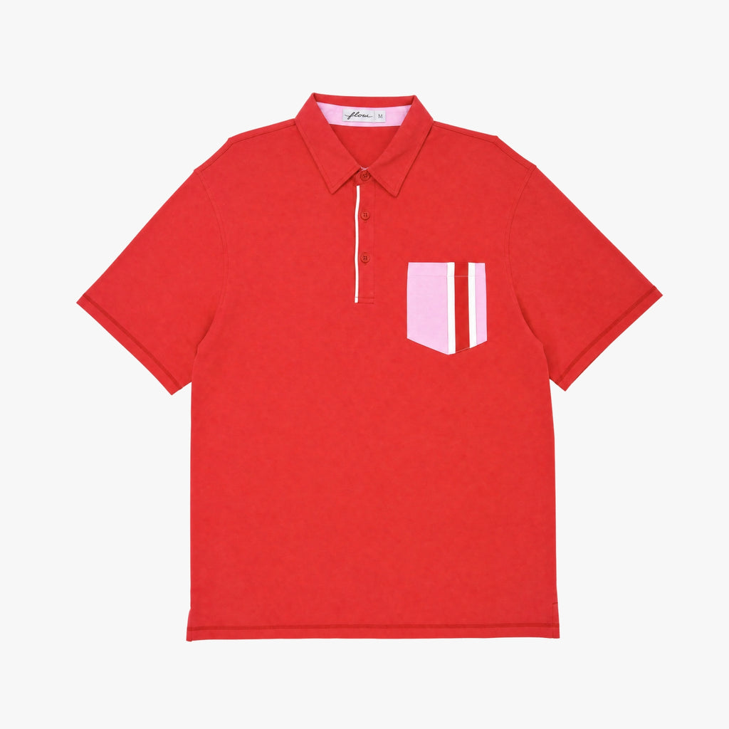 Crest Polo- Iron Rose